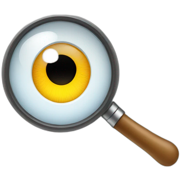 EYES WITH MAGNIFYING GLASS emoji