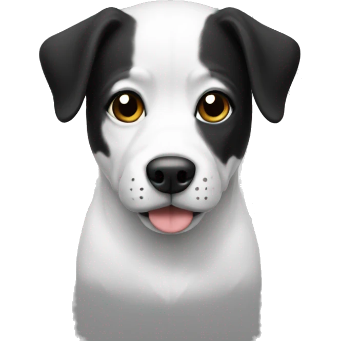 Dog white and black emoji