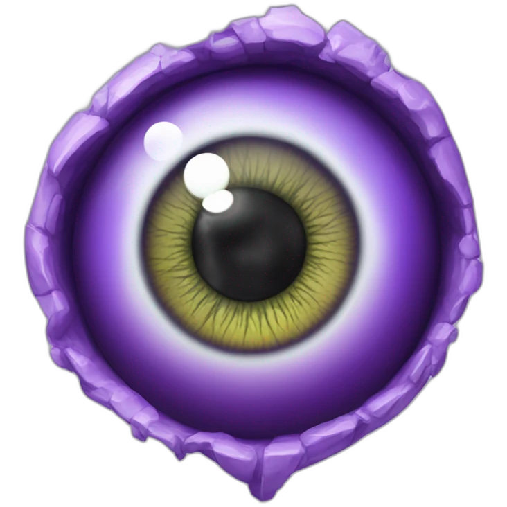 majestic godly violet iris eyeball serious symmetrical emoji