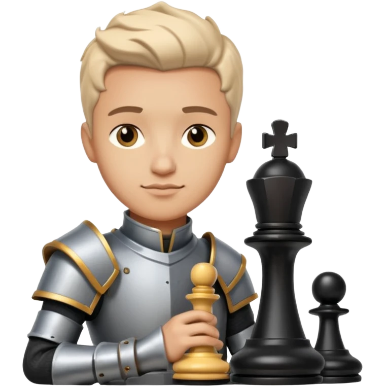 Chess Player holding a knight piece,Chess club. emoji