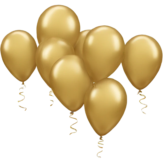 Gold balloon 2 emoji