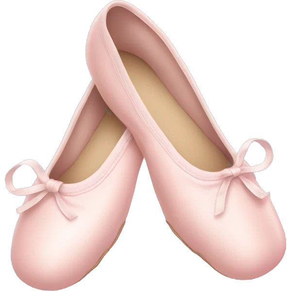 Pale pink ballet shoes emoji