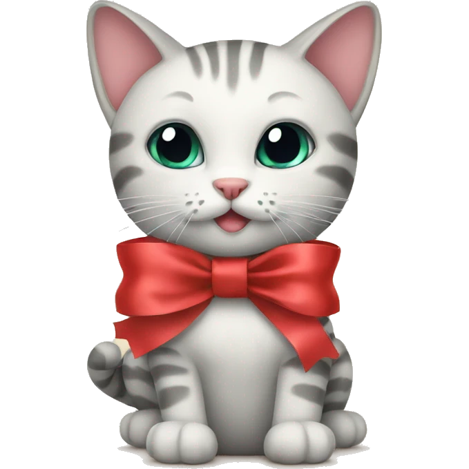 cat with ribbon  emoji