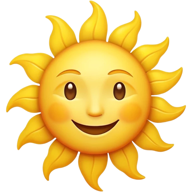 smiling sun emoji