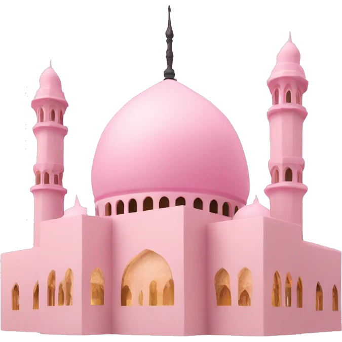 Light pink mosque  emoji