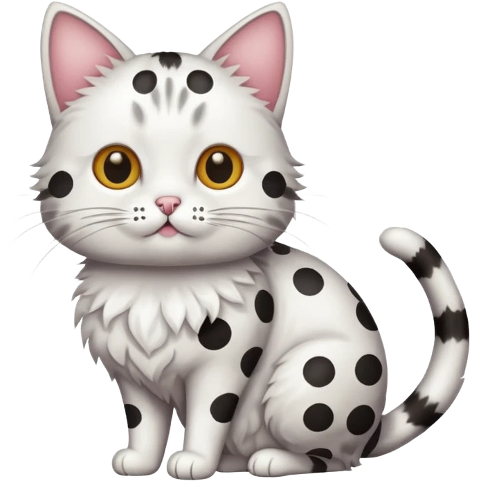 polka dots cat body emoji