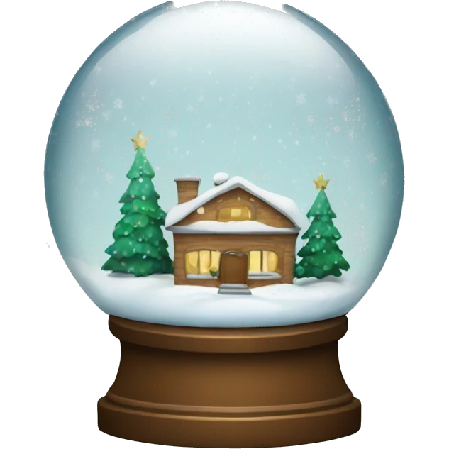 Christmas snowglobe emoji