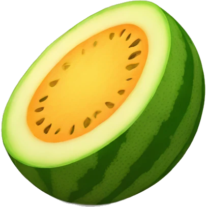 Sun melon emoji