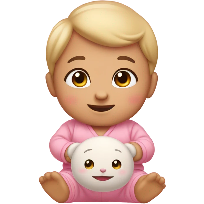 Cute baby with aunt pink aesthetic  emoji