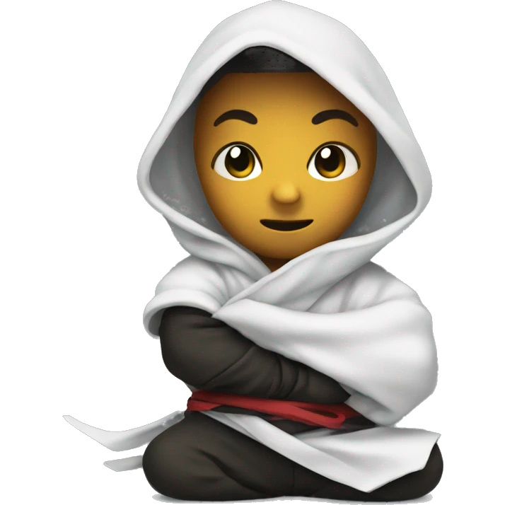 baby ninja with a comforter emoji