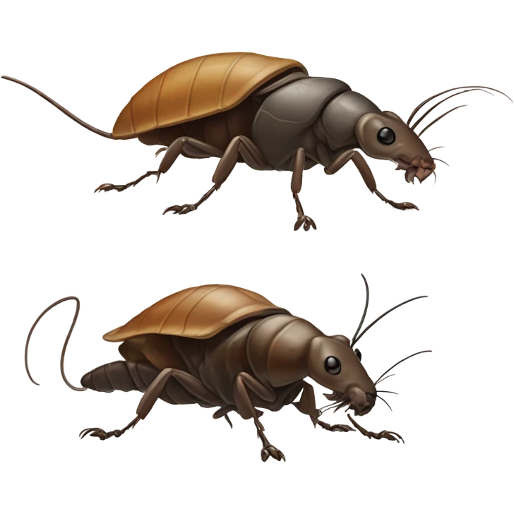 Rat and a roach mixed emoji