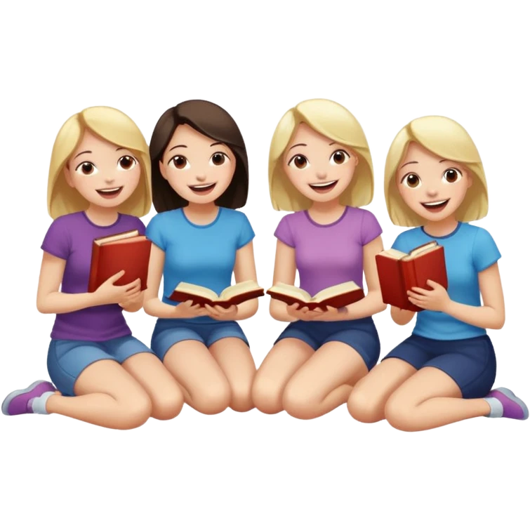 books club girls only under the table  emoji