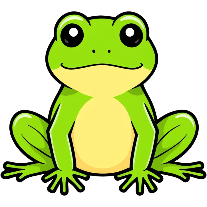 Bag frog emoji