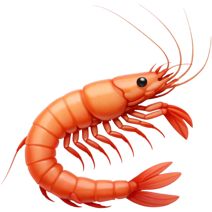 White shrimp  emoji