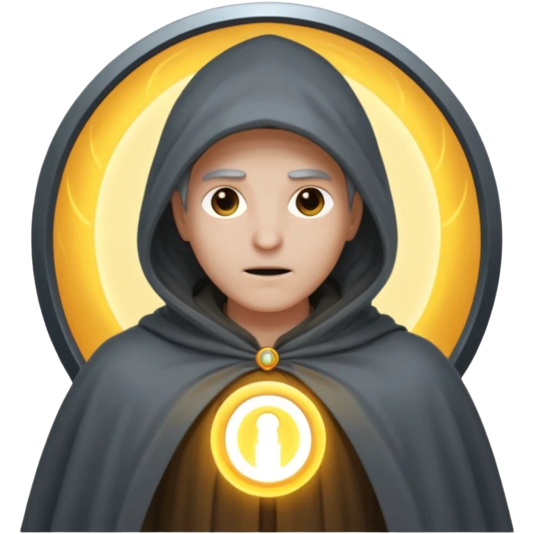Portal opening behind, cloak pulled toward it emoji