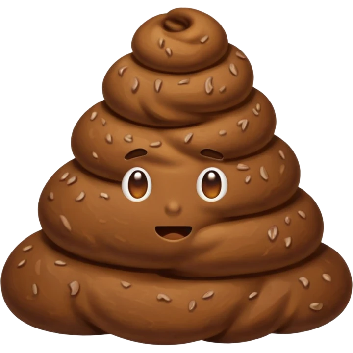 poop with no face emoji