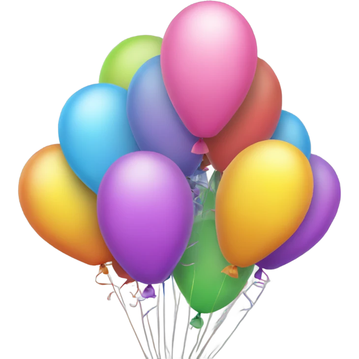 5 shine baloons emoji