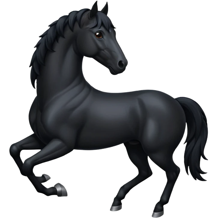 Black full horse emojis  emoji