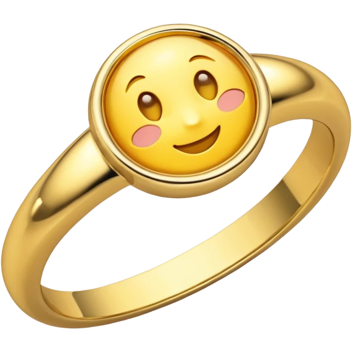 Emoji of yellow gold ring emoji
