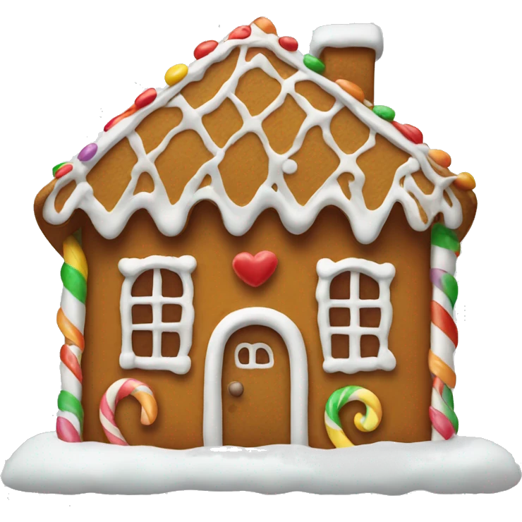 gingerbread house emoji