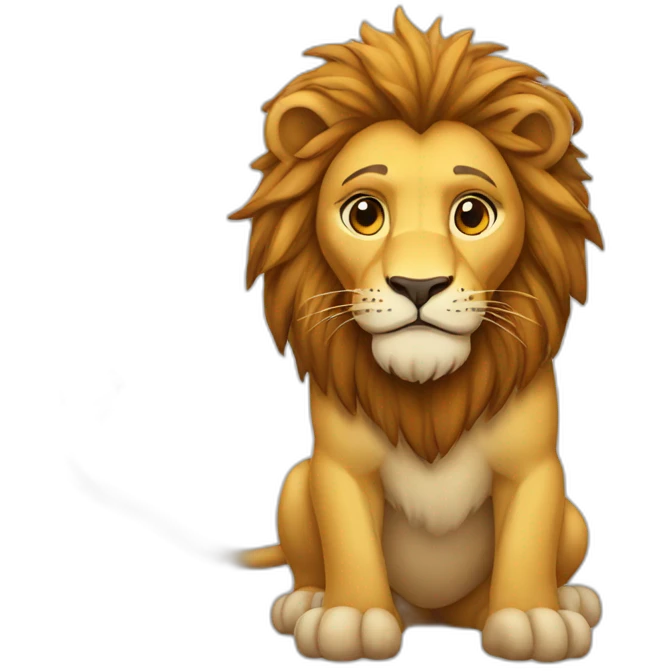 A lion emoji