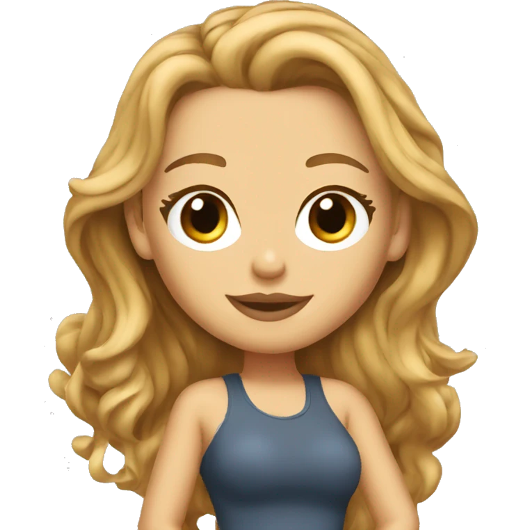 blake lively cartoon wearing tee emoji