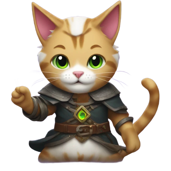 cats playing dnd casting spell emoji