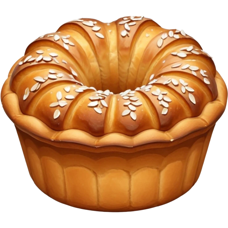 French kougelhopf with almonds on the top emoji