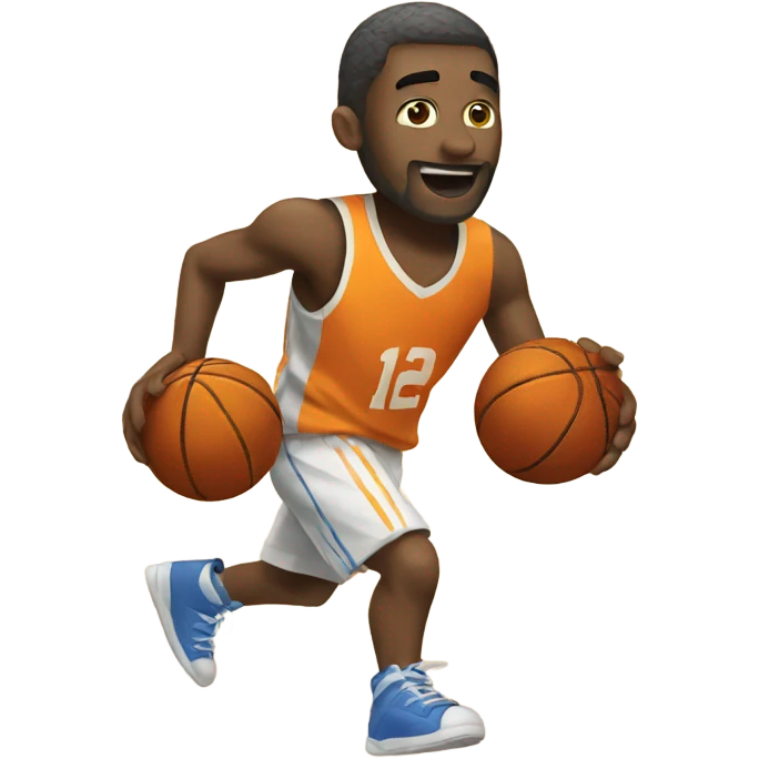 Playing basketball  emoji