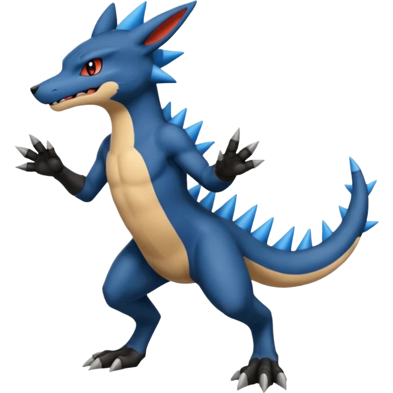 Salandit-Lucario-Fakémon-hybrid-creature (full body)  emoji