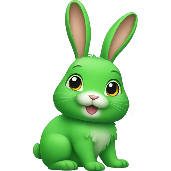 green rabbit emoji