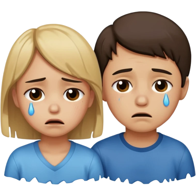 boy and girl heart break emoji