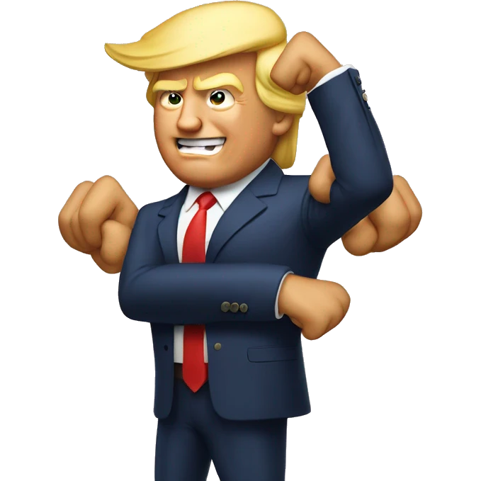 Donald trump flexing emoji