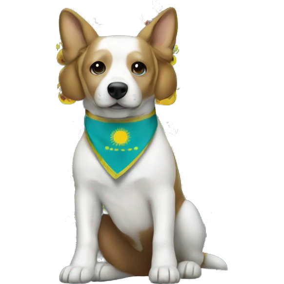 Dog Kazakhstan flag emoji