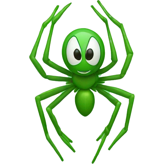 green spider man emoji