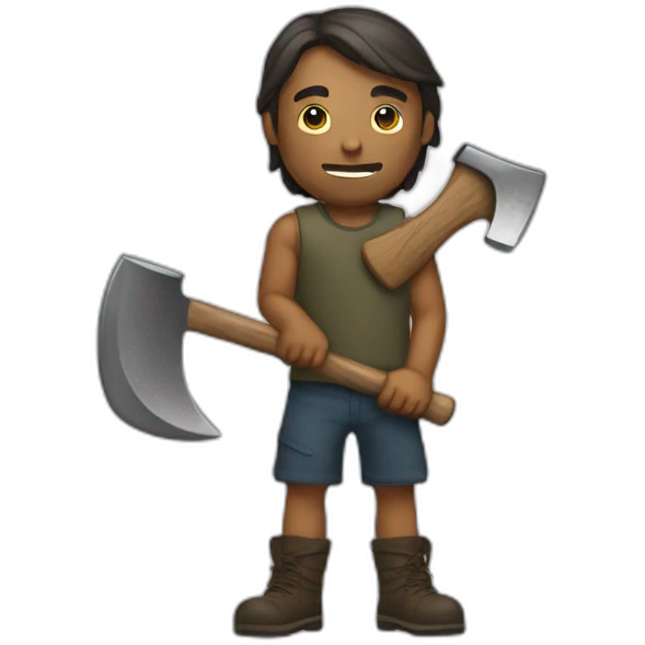 man with axe emoji