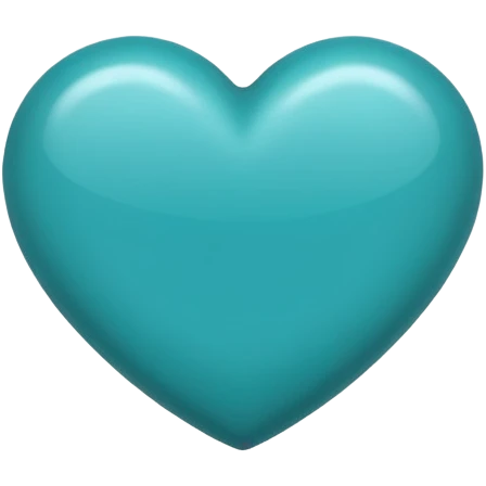 Dark turquoise heart emoji