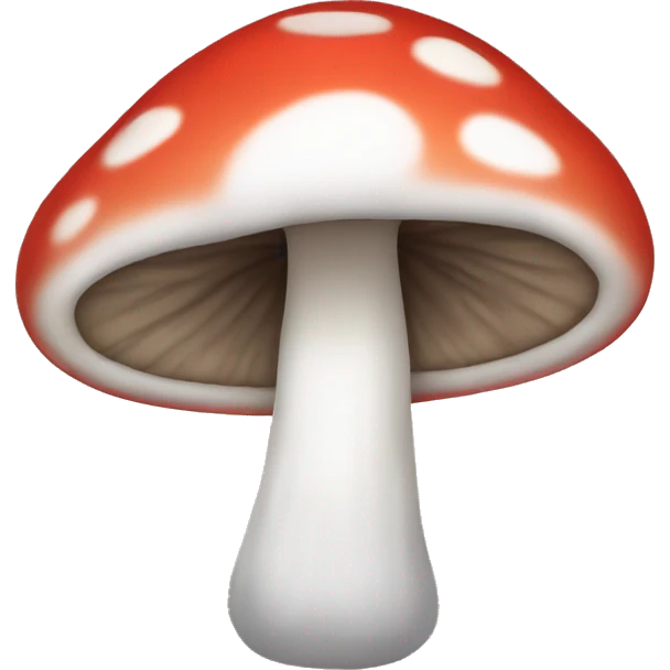 among us character shaped like a mushroom emoji