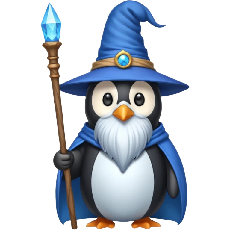Penguin Wizard emoji