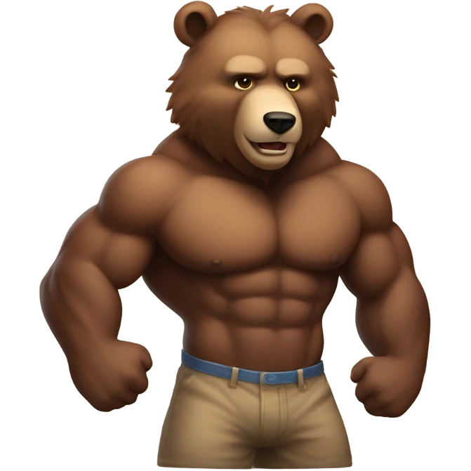 a hot bear emoji