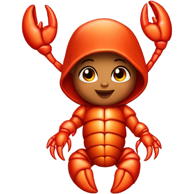 Lobster baby girl emoji
