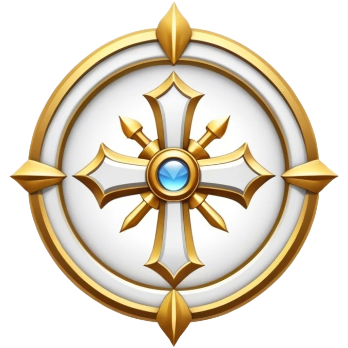 sanctified emblem white emoji