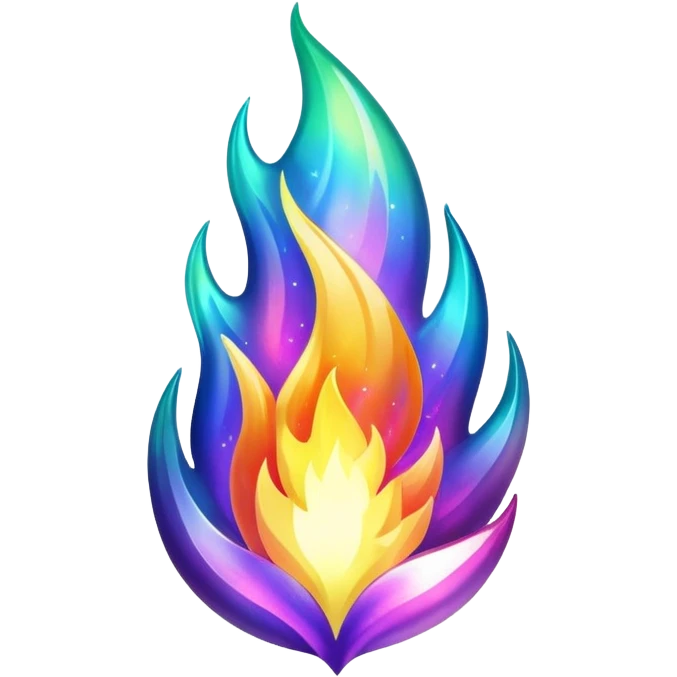 Shiny Iridescent Epic Sparkly Aurora NFlame emoji
