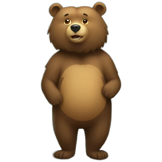 bear standing in tree emoji