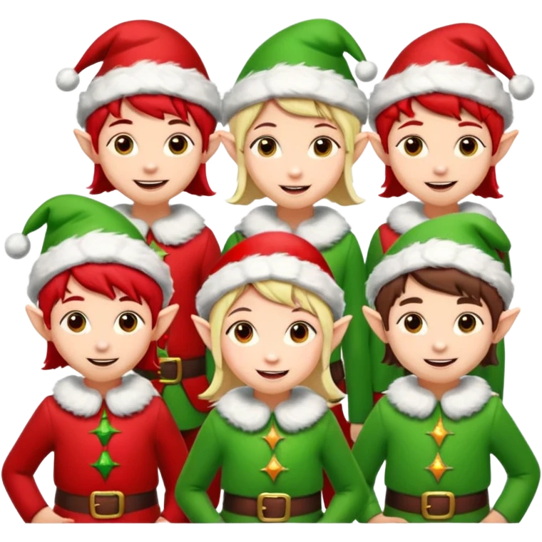 100 Christmas Elfs emoji