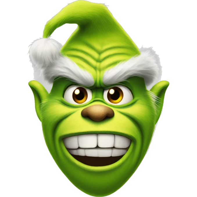 Grinch like in the movie emoji