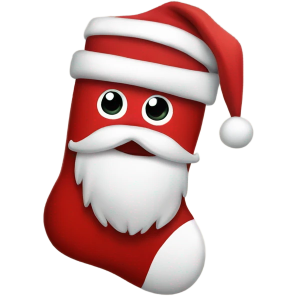 Santa sock emoji
