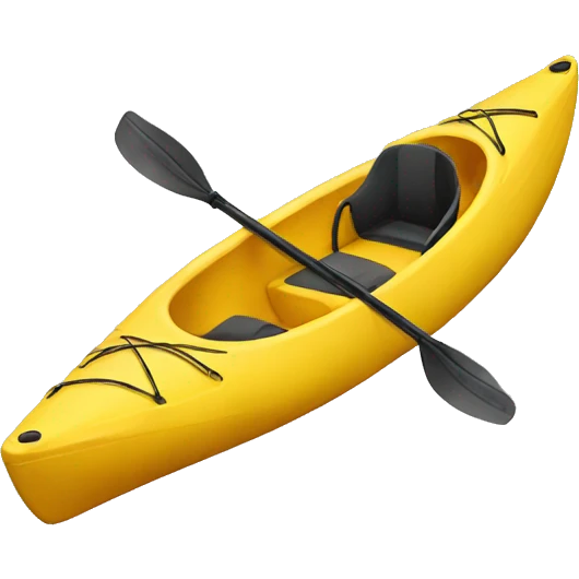 Yellow kayak  emoji