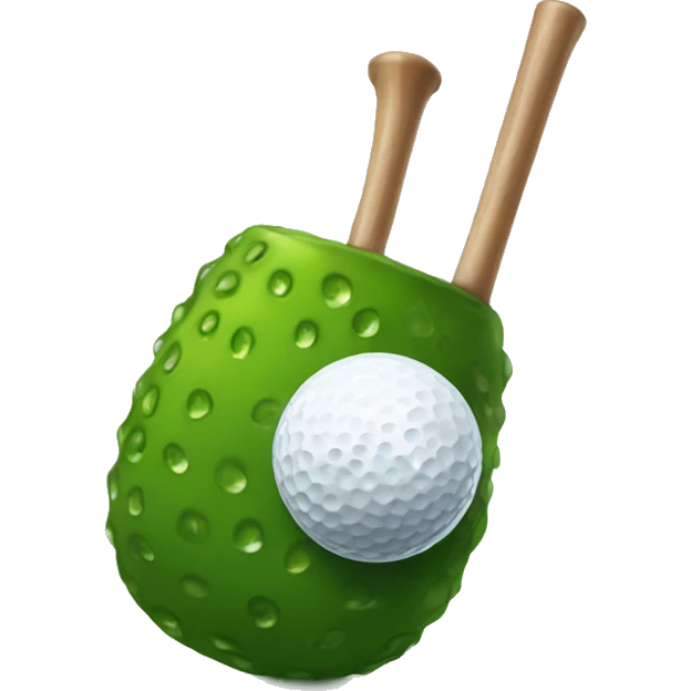 Golfing pickle  emoji