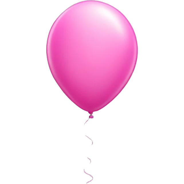 pink balloon shaped like the 1 emoji